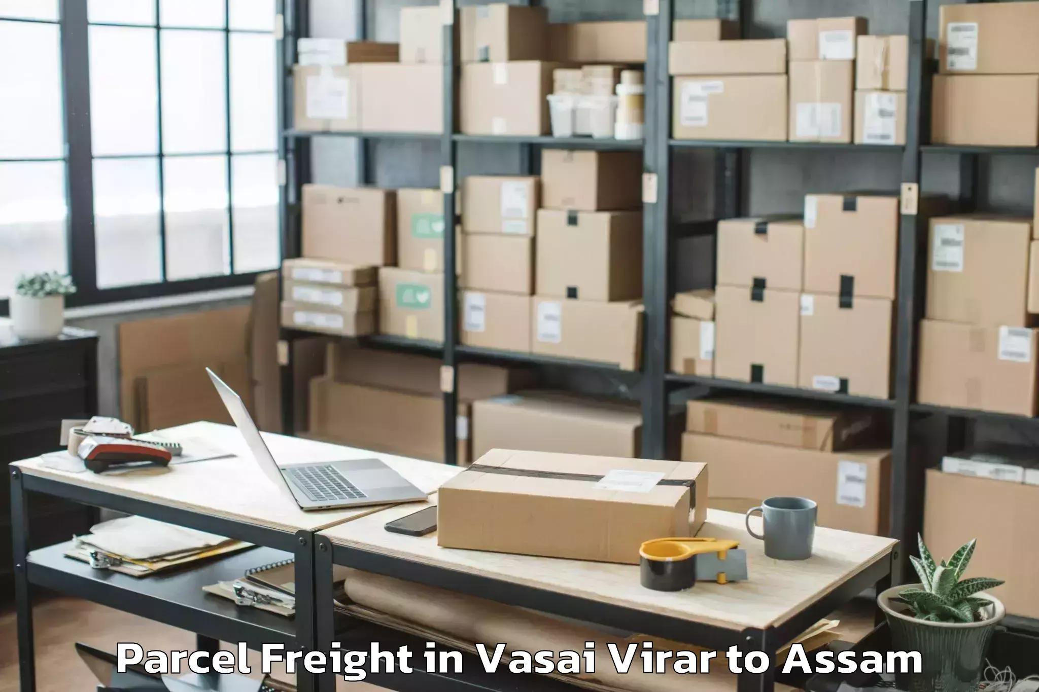 Professional Vasai Virar to Mankachar Parcel Freight